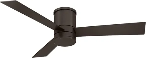 Vista 4 de Axis Smart - Ventilador de techo empotrado de 3 aspas para interiores y exteriores, 52 pulgadas, bronce con kit de luz LED de 3000 K y control