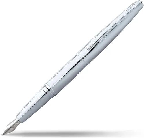 Vista 9 de Cross Pluma Fuente Recargable ATX Presentada en una Caja de Regalo de Lujo - Punta Media, Tinta Negra, Basalto Negro