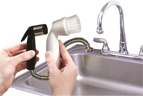 Vista 2 de Jokari Cepillo de limpieza de frutas y verduras Accesorio rociador de fregadero a presión