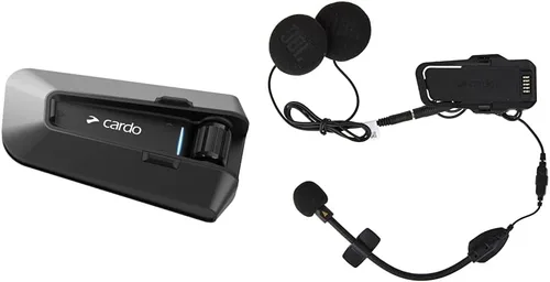 Vista 9 de Cardo PACKTALK Edge - Auriculares de comunicación Bluetooth para motocicleta con intercomunicador - Paquete individual & kit de casco unisex adulto