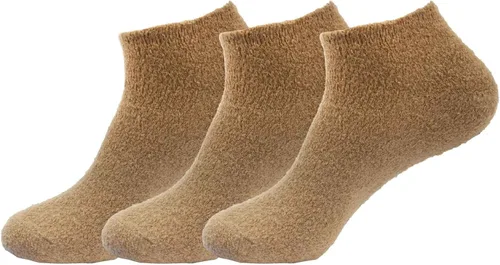 Vista 9 de BambooMN Calcetines de spa de nailon mullidos con infusión de aloe para mujer, color morado lavanda, 3 pares