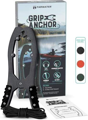 Vista 9 de Empuñadura de anclaje para canoa – barco, tubo de flotador y accesorios de pesca en kayak, equipo de kayak – Anclaje de abrazadera de cepillo