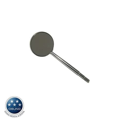 Vista 2 de Osung DMFCS4 Espejo dental de superficie frontal #4, enchufe de cono (paquete de 12)