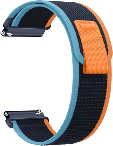 Vista 23 de Correa de nylon compatible con Samsung Galaxy Watch 7/FE/6/5 Pro 4 3/Watch 4 6 Classic/Active/Gear S2 S3 Frontier, correa de bucle deportivo de 20