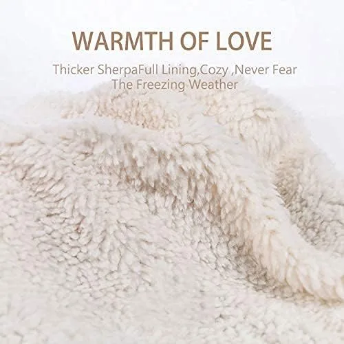 Vista 2 de REDESS - Gorro de invierno con pompón y forro polar para mujer, grueso, diseño de calavera