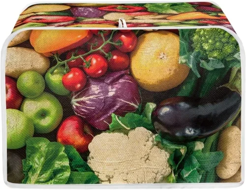 Vista 43 de Talayituse Alpaca Daisy Print 2 Slice Tostadora Cubiertas Protección contra el Polvo Cubiertas para Máquina de Pan Tostadora Horno Cubierta de Tela