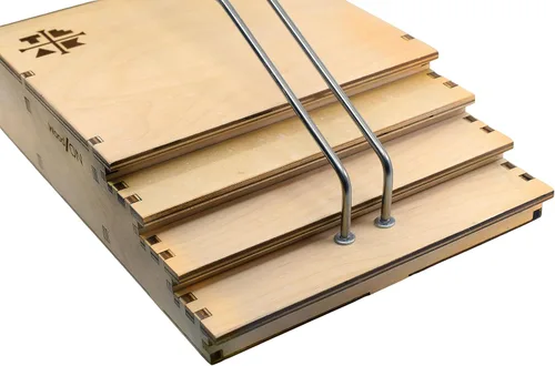 Vista 3 de Teak Tuning Riel de escalera rampa para diapasón de madera, 19 pulgadas, colaboración con WoodOn