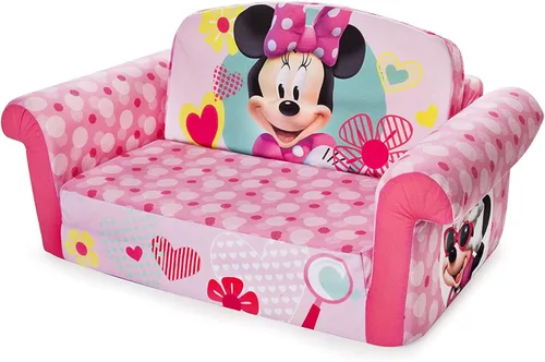 Muebles Marshmallow para niños, sofá de espuma 2 en 1, Minnie Mouse, por Spin Master