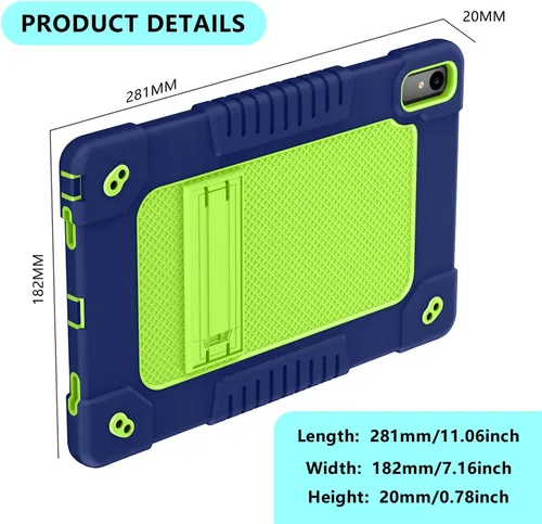 Vista 7 de Funda para Lenovo Tab P11 de 2ª generación, para Lenovo Tab P11 Gen 2, correa para el hombro híbrida a prueba de golpes para niños, funda protectora