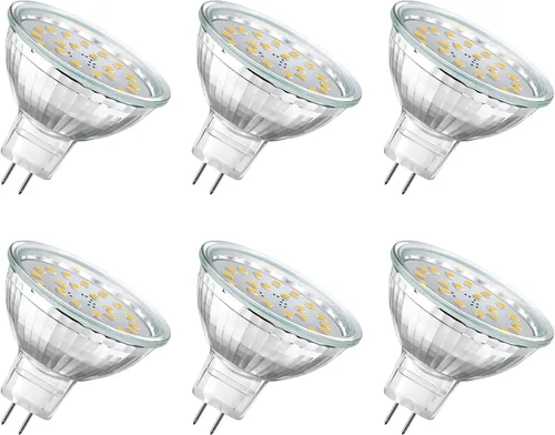 Bombilla LED MR11 3W 12V, paquete de 6 bombillas de bajo voltaje para paisaje, 4000 K