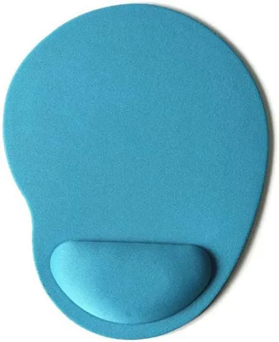 Vista 15 de Alfombrilla de mouse ergonómica para computadora con soporte para reposamuñecas, base antideslizante para juegos para el hogar, oficina, trabajo