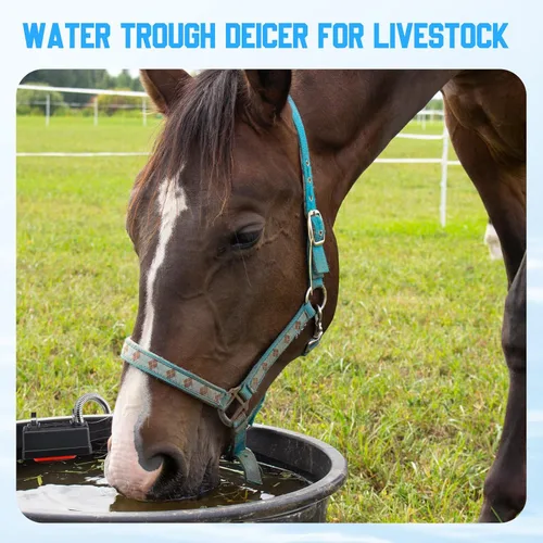 Vista 2 de Threlaco 1 paquete de válvula de flotador de tanque de agua, válvula de flotador de control automático de nivel de agua para estanque granja ganado