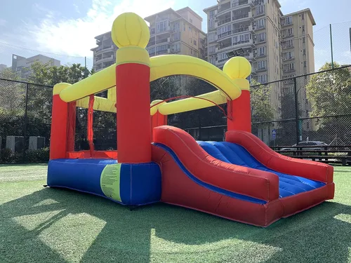 Vista 2 de JOOLOOG - Castillo inflable inflable para saltar con tobogán, castillo hinchable para niños con soplador de aire deslizante, bolsa de transporte