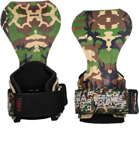 Vista 19 de Cobra Grips PRO Weight Lifting Gloves Heavy Duty Straps Alternative with Power Lifting Hooks Padded Wrist Support for Deadlifts & Bodybuilding