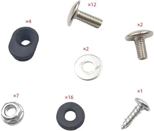 Vista 2 de CLEO - Kit de trabajo de carenado de plástico para guardabarros, kit de guardabarros de plástico de 7 piezas para CRF70 Mini Dirt Bikes, color negro