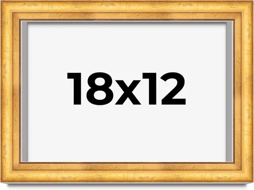 Vista 285 de Caja de sombra de 5 x 5 pulgadas, marco de exhibición biselado de hoja dorada Madera maciza 1.75 pulgadas de profundidad 1.75 pulgadas