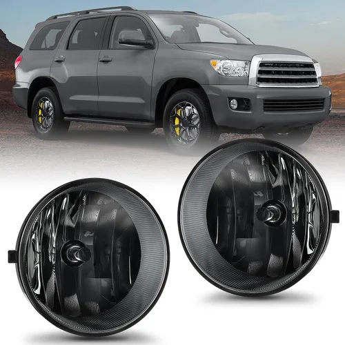 Vista 17 de Nilight Conjunto de luces antiniebla compatible con Toyota Tundra 2014, 2015, 2016, 2017, 2018, 2019, 2020 y 2021, lente transparente de repuesto