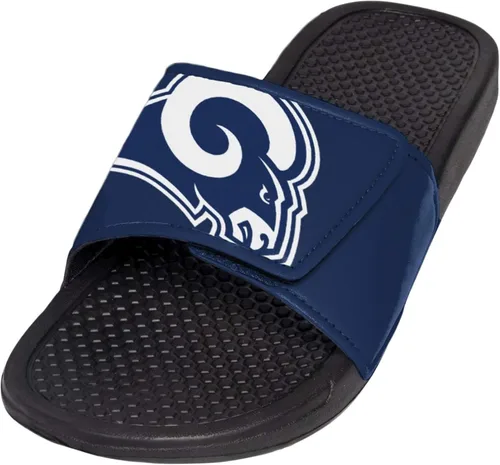 Vista 20 de FOCO mens NFL Team Cropped Big Logo Shower Sport Slide Flip Flop Sandals