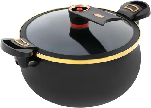 Micro Pressure Cooker,Multifunctional Mini Pressure Cooker,8L/8.45Qt, Iron with Non-stick Coating,Compatible with Induction, Gas, Electric & Open