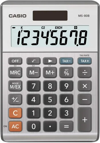 Vista 2 de Calculadora de escritorio Casio MS-80B de funciones estándar