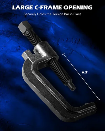 Vista 3 de Orion Motor Tech Herramienta de descarga de barra de torsión, herramienta de llave de torsión resistente con marco C y varilla roscada de 0.9