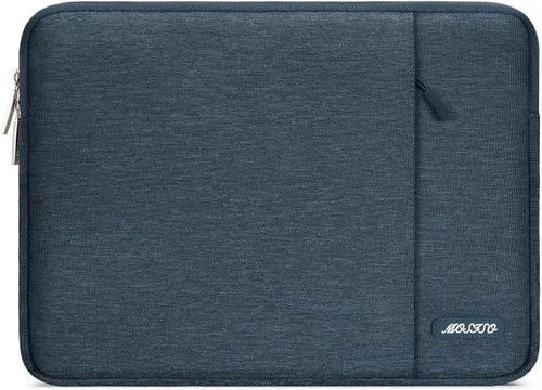 Vista 30 de MOSISO Funda vertical de poliéster con bolsillo para laptop de 13 pulgadas, para computadora MacBook Air M4, M3, M2 y M1 de 2025 a 2018 y Pro M2