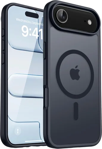 Vista 25 de CACOE Funda magnética para iPhone 12 y iPhone 12 Pro de 6.1 pulgadas - Compatible con MagSafe y soporte magnético para teléfono en el automóvil,