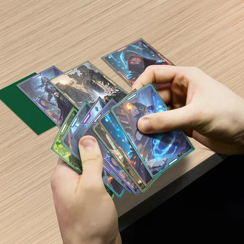 Vista 8 de 1000 unidades de fundas para cartas coleccionables TiopLior, funda mate perfecta para MTG, protector suave para cartas deportivas, funda estándar 10