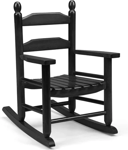 GnL Recsports Mecedora de Porche de Madera para Niños - Perfecta para Uso Interior o Exterior, Mecedora para Todo Clima para Jardín, Césped, Balcón,