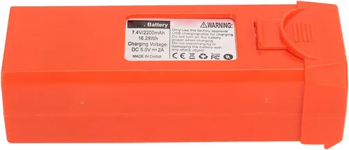 Vista 3 de Keenso 7.4V 2200mah Drone Battery Spare Part Replacement Lithium for LYERC L900 PRO SE Quadcopter with Overcharge (Orange)