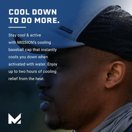 Vista 4 de MISSION Cooling Apex Hat - Unisex Baseball Cap - Lightweight & Adjustable - Cools Up to 2 Hours - UPF 50 Sun Protection