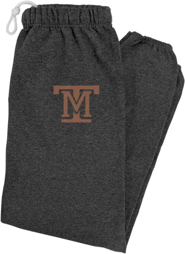 Vista 35 de LOGOVISION Pantalones deportivos para hombre con logotipo primario colegiado colección jaspeado carbón