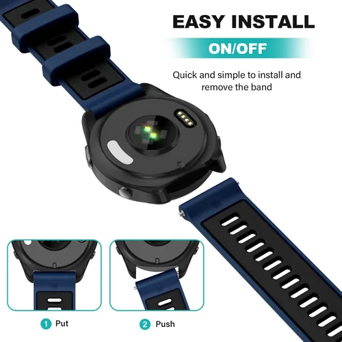 Vista 5 de OVERSTEP Compatible con Garmin Forerunner 965, 955, 945, 935, bandas intercambiables de 0.866 pulgadas de ancho para Fenix 7, Fenix 6 GPS, Fenix 5