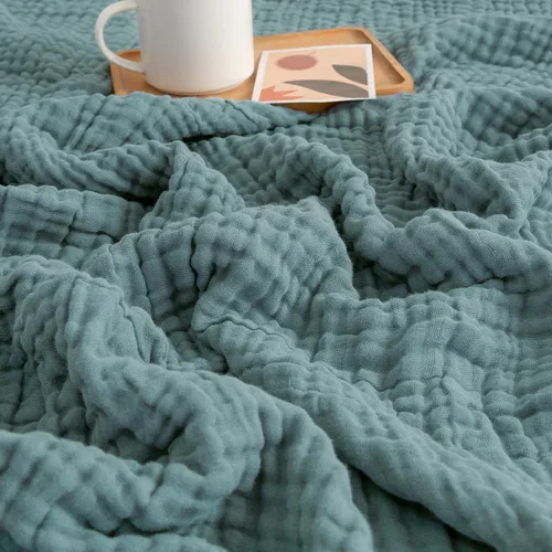 EMME Mantas de muselina para bebé, 100% algodón, arrullo de gasa de 4 capas de 40 x 50 pulgadas, ligeras, suaves, transpirables, para niños