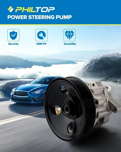 Vista 450 de PHILTOP Bomba de dirección asistida 21-5260 OE apta para Elantra 2001-2005, Tiburon 2003-2008, bomba de asistencia de dirección 571002D100