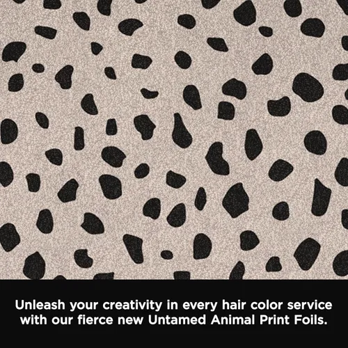 Vista 4 de Fromm Láminas emergentes en relieve con estampado de guepardo, papel de aluminio para resaltar el cabello, suministros de cosmetología, esenciales