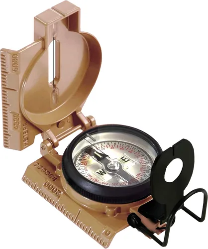 Vista 10 de Cammenga Brújula Lensática de Tritio Oficial del Ejército de EE. UU., Brújulas de Mano Impermeables y Precisas con Funda para Senderismo, Camping