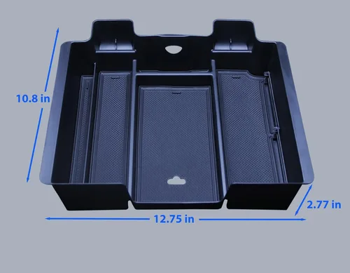 Vista 5 de Zxiaochun Bandeja organizadora para reposabrazos de consola central para Chevy Silverado/GMC Sierra 1500 y 2020-2023 Silverado/Sierra 2500/3500 HD