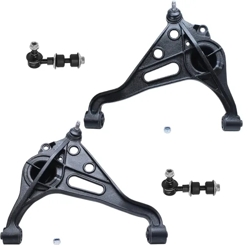 Vista 85 de Detroit Axle - Kit de suspensión frontal de 4 piezas para Chevrolet Aveo5 Aveo Pontiac G3 Wave Wave5 Suzuki Swift+, 2 brazos de control inferiores