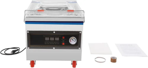 Vista 6 de Máquina selladora al vacío automática de 360 W 110 V Grado comercial Inteligente Tiempo ajustable Máquina de envasado al vacío Controles táctiles