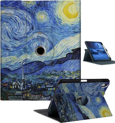 Vista 10 de Funda para iPad Air de 5ª/4ª/6ª generación con soporte para lápices, Apple iPad M2/M3 de 11 pulgadas 2024/2025 / Air 5/4 Gen 10.9 pulgadas