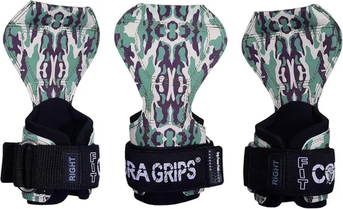 Vista 25 de Cobra Grips PRO Weight Lifting Gloves Heavy Duty Straps Alternative with Power Lifting Hooks Padded Wrist Support for Deadlifts & Bodybuilding