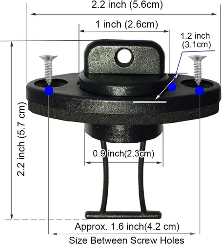 Vista 3 de Kit de tapón de drenaje de kayak, casco, roscado grueso para canoa, juego de botes con tornillos, accesorios de hardware de repuesto, 4