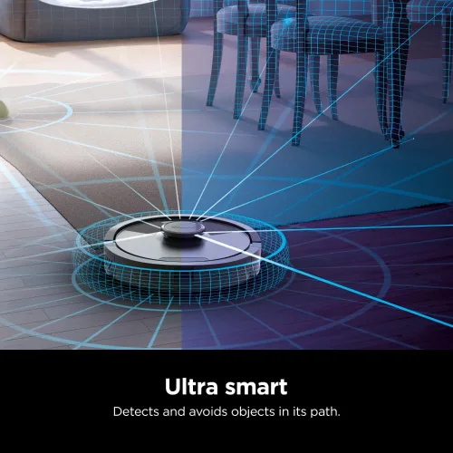 Vista 11 de Shark PowerDetect Robot Aspiradora con base autovaciante con tecnología NeverStuck, limpieza profunda automática en alfombras y suelos duros