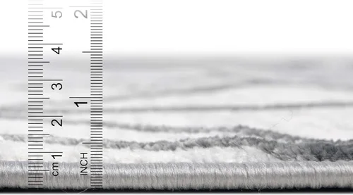 Vista 4 de Unique Loom Matrix Trellis Collection - Alfombra geométrica (7 pies 1 pulgada, cuadrada, blancogris)