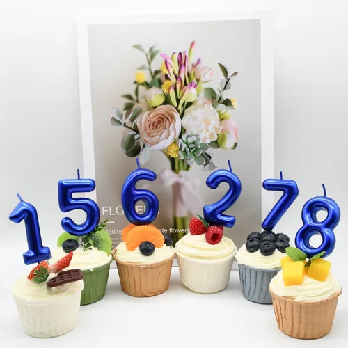 Vista 58 de DERVENTA Vela con números de 2.36 pulgadas, decoración perfecta para cumpleaños, brunch, postre, pastel, 1 pieza (número 0 rosa)