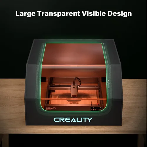 Vista 6 de Creality Carcasa para grabador láser, cubierta protectora para máquina de corte láser de humo, contra olores y ruido, con ventilación
