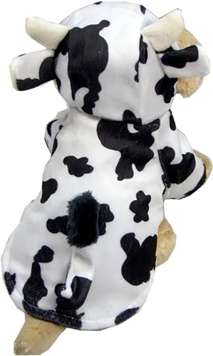 Vista 7 de Woo Woo Pets Disfraz de vaca para cachorros, ropa de pijama para gato, ropa de invierno para perro, adorable abrigo para mascotas para perros