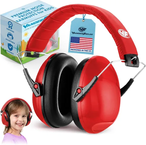 Vista 11 de Kids Noise Canceling Headphones - 33 dB (2K Hz) - Ear Protection Earmuffs Negro