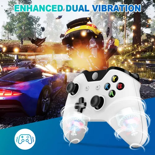 Vista 7 de Control Xbox inalámbrico control Xbox One inalámbrico con batería recargable de 1400 mAh cable micro USB conector de auriculares estéreo de 0138in